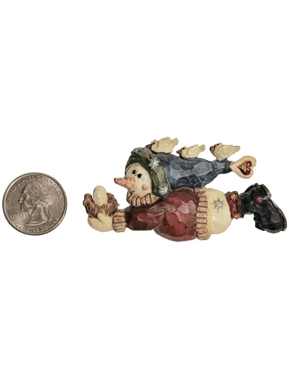 Boyd's Bears Carvers Choice Barnaby Homeward Bound Snowman Brooch Pin